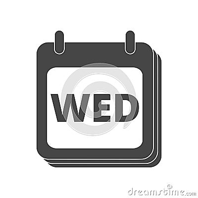 Days of the week wednesday Vector Illustration