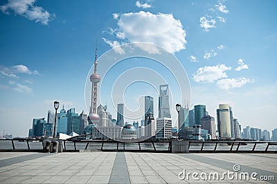 Daytime scene of shanghai Stock Photo
