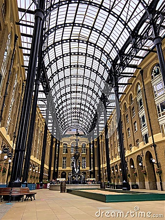 Hay`s Galleria, London, daytime view Editorial Stock Photo