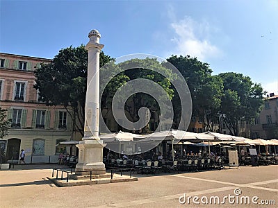 Place Nationale in Antibes, France Editorial Stock Photo