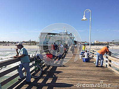 Daytona Beach Pier Editorial Stock Photo