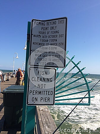 Daytona Beach Pier Editorial Stock Photo