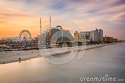 Daytona Beach Skyline Stock Photo