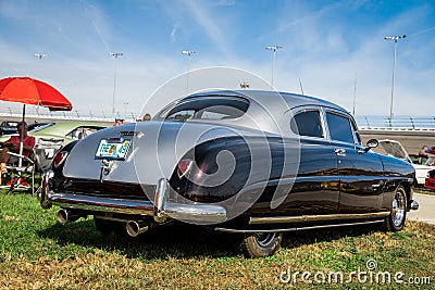 Daytona, Florida / United States - November 24, 2018: 1952 Hudson Hornet Coupe at the Fall 2018 Daytona Turkey Run Editorial Stock Photo