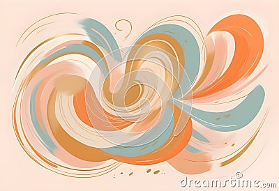 Dazzling, amorphous 3D structures in a prismatic color scheme Stock Photo