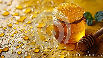 Dazzling honey indulgence Stock Photo