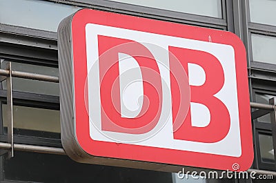 DB Deutsche Bahn train railway company Germany Editorial Stock Photo