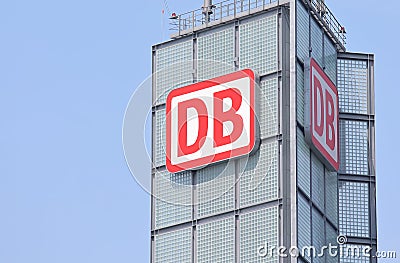 DB Deutsche Bahn train railway company Germany Editorial Stock Photo