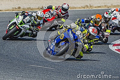 DCR Racing Service Team. 24 Hours of Catalunya Motorcycling Editorial Stock Photo