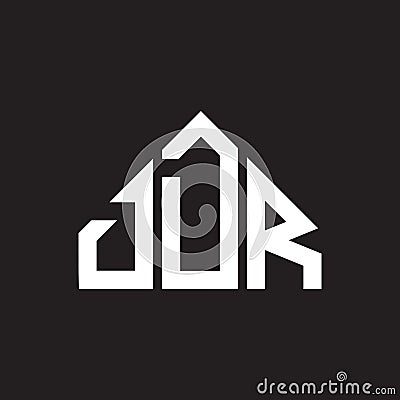 DDR letter logo design on black background. DDR creative initials letter logo concept. DDR letter design Vector Illustration