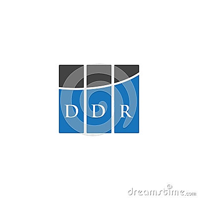 DDR letter logo design on WHITE background. DDR creative initials letter logo concept. DDR letter design Vector Illustration