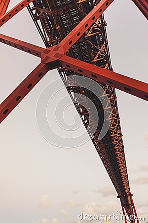 25 de Abril Bridge Stock Photo