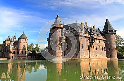 De Haar Castle in Utrecht, the Netherlands. Editorial Stock Photo