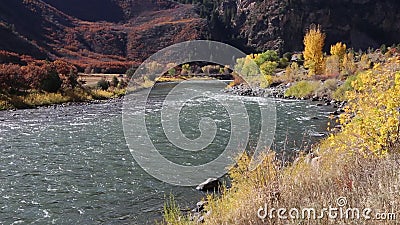 De herfstkleuren op de Rivier van Colorado De herfstkleuren op de Rivier van Colorado