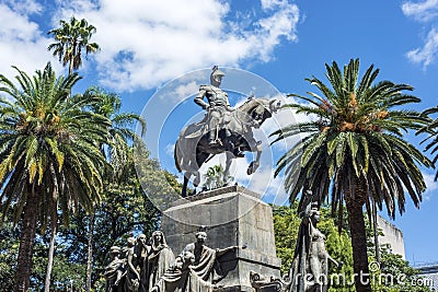 9 de Julio Square in Salta, Argentina Stock Photo