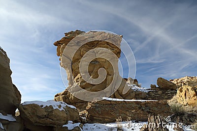 De-na-zin wilderness area, Bisti badlands, New Mexico USA Stock Photo