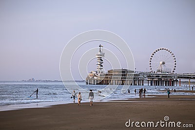 De pier scheveningen Den Haag Editorial Stock Photo