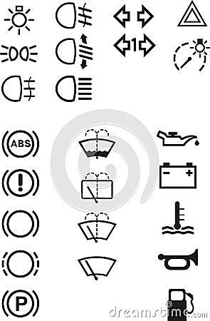 Lampor instrumentpanel v70