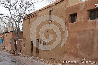 Santa Fe, New Mexico: De Vargas Street House - The Oldest House in the US Stock Photo