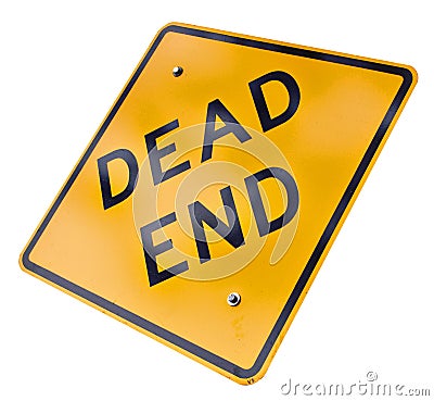 Dead end sign Stock Photo