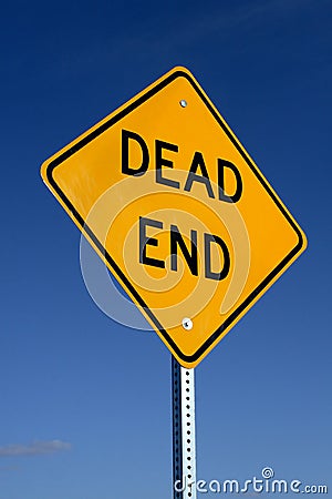 Dead End Sign Stock Photo