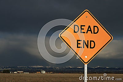 Dead End Sign Stock Photo