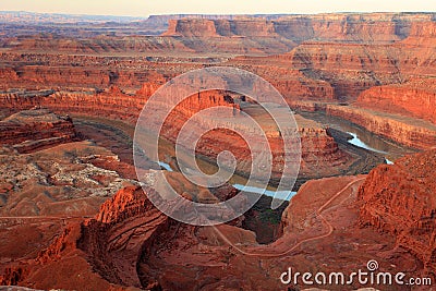 Dead Horse Point - Iconic American Red Rock Landscape Stock Photo