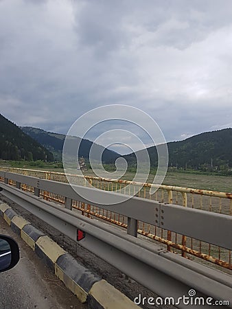 Dead people marked with croce, dangerous place Stock Photo