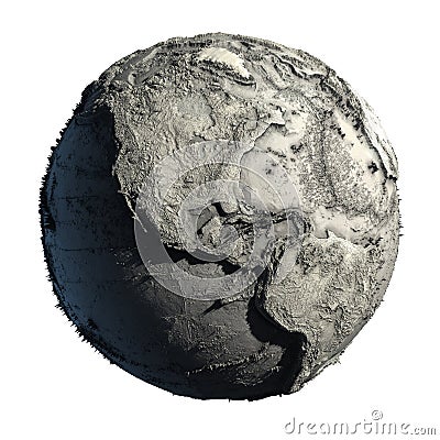 Dead Planet Earth Stock Photo