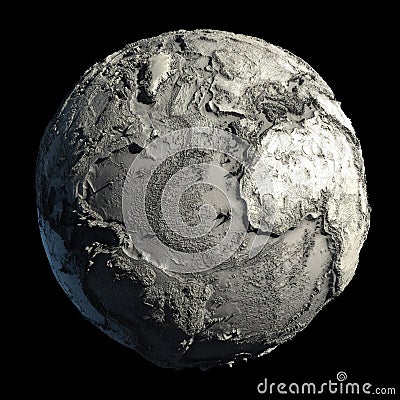 Dead Planet Earth Stock Photo