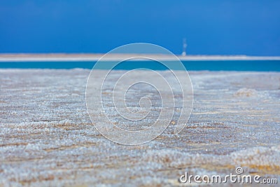 Dead Sea coastline Stock Photo