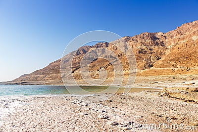 Dead Sea Israel landscape copyspace copy space nature Stock Photo