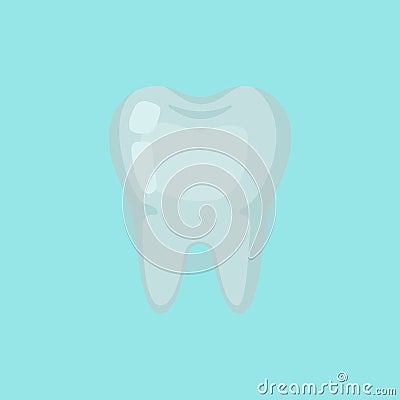 Dead tooth, cute colorful vector icon illustration Vector Illustration