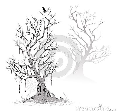 Dead trees Vector Illustration