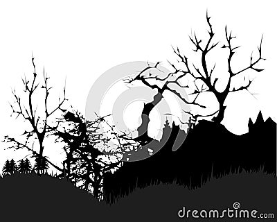 Dead trees Stock Photo