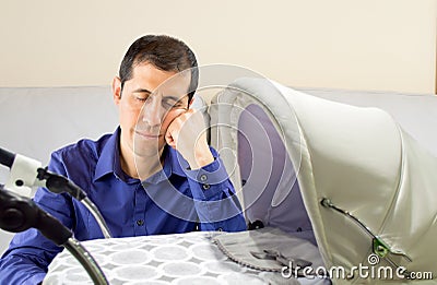 The deadbeat dad Stock Photo