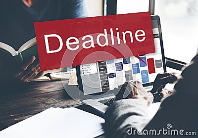 Deadline Appointment Final Time The End Countdown Urgency Concept Stock Photo