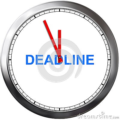 Deadline Stock Photo