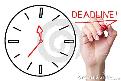 Deadline Stock Photo