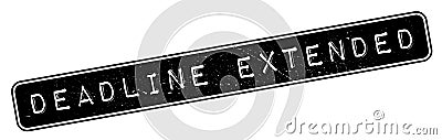 Deadline Extended rubber stamp Stock Photo