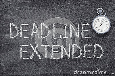 Deadline extended watch Stock Photo