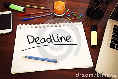 Deadline Cartoon Illustration