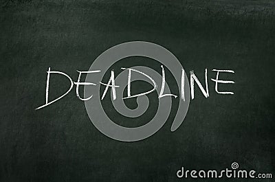 Deadline Stock Photo