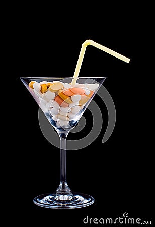 Deadly Cocktail Stock Photo