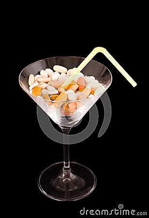 Deadly Cocktail Stock Photo