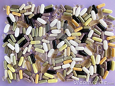 Deadly Cocktail. Dangers of Pill Abuse, Prescription Pain. The Ripple Effect, Side Effects of Supplements Stock Photo
