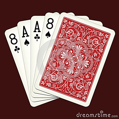 Deadman Hand - playing cards vector illustration Vector Illustration