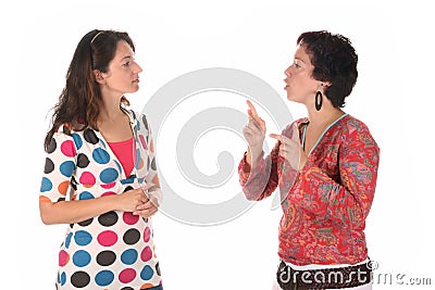 Deaf persons hand demonstrating Stock Photo