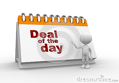 Deal of the day Stock Photo