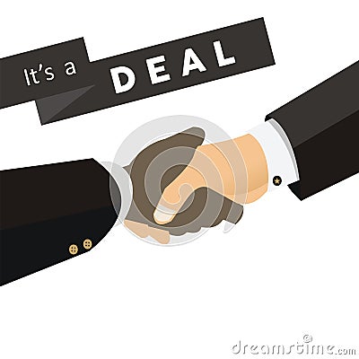 Deal handshake Vector Illustration